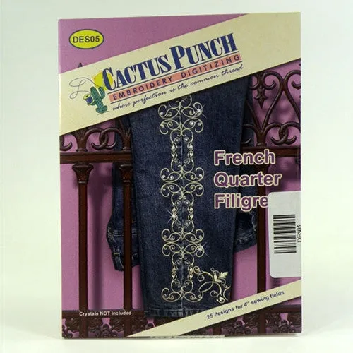 Nouveau Borders Embroidery CD by Cactus Punch