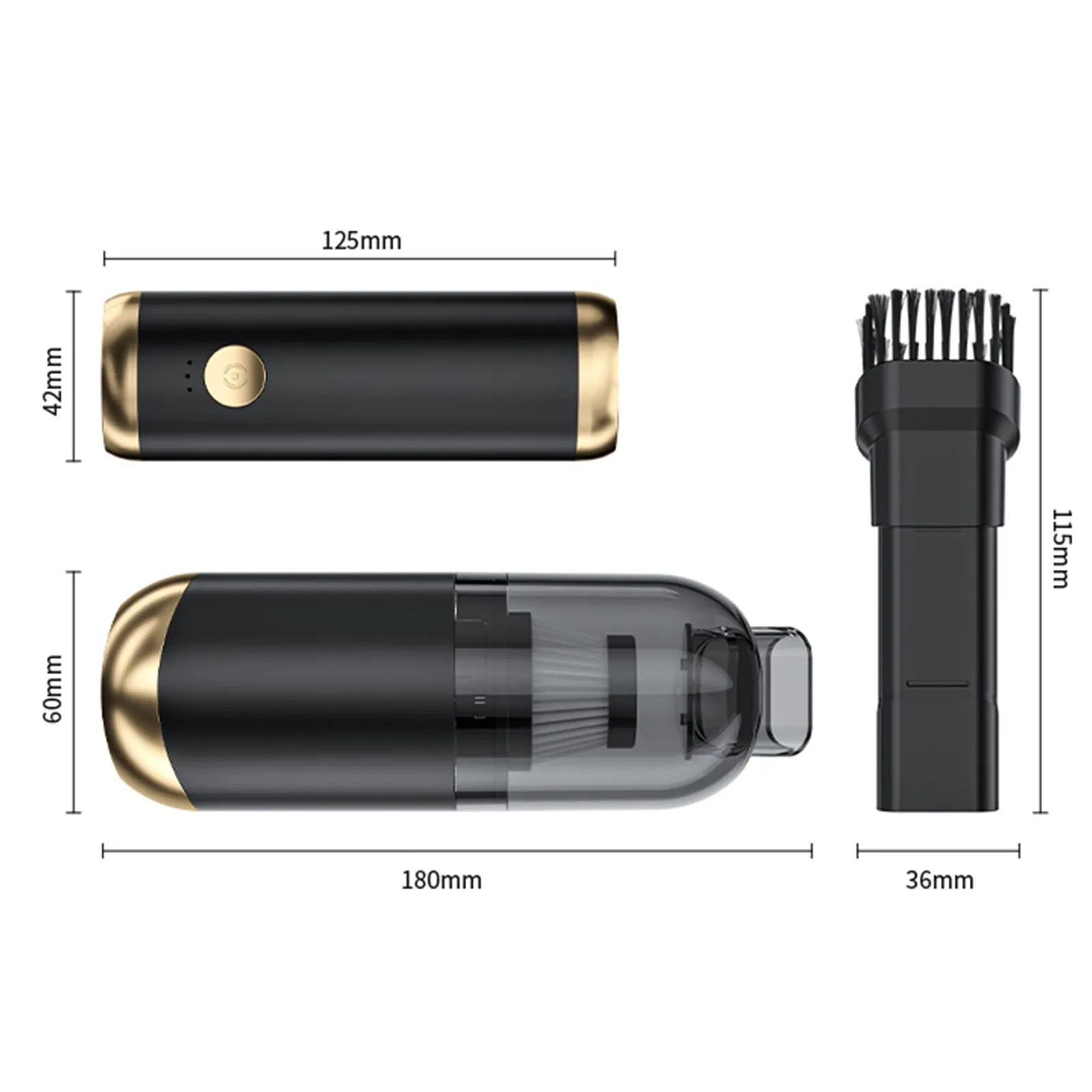 P9 Separate Car Vacuum Cleaner 4000mah Wireless Handheld Mini