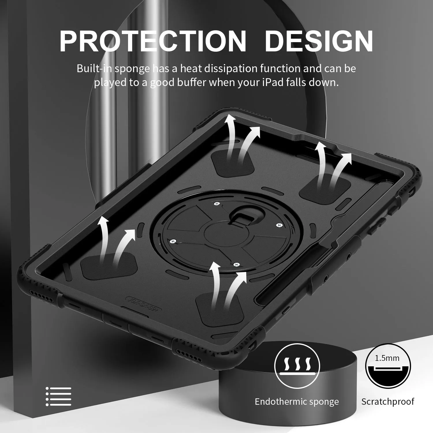 PTC Select Samsung Galaxy Tab S9  Case Rugged Protection Black