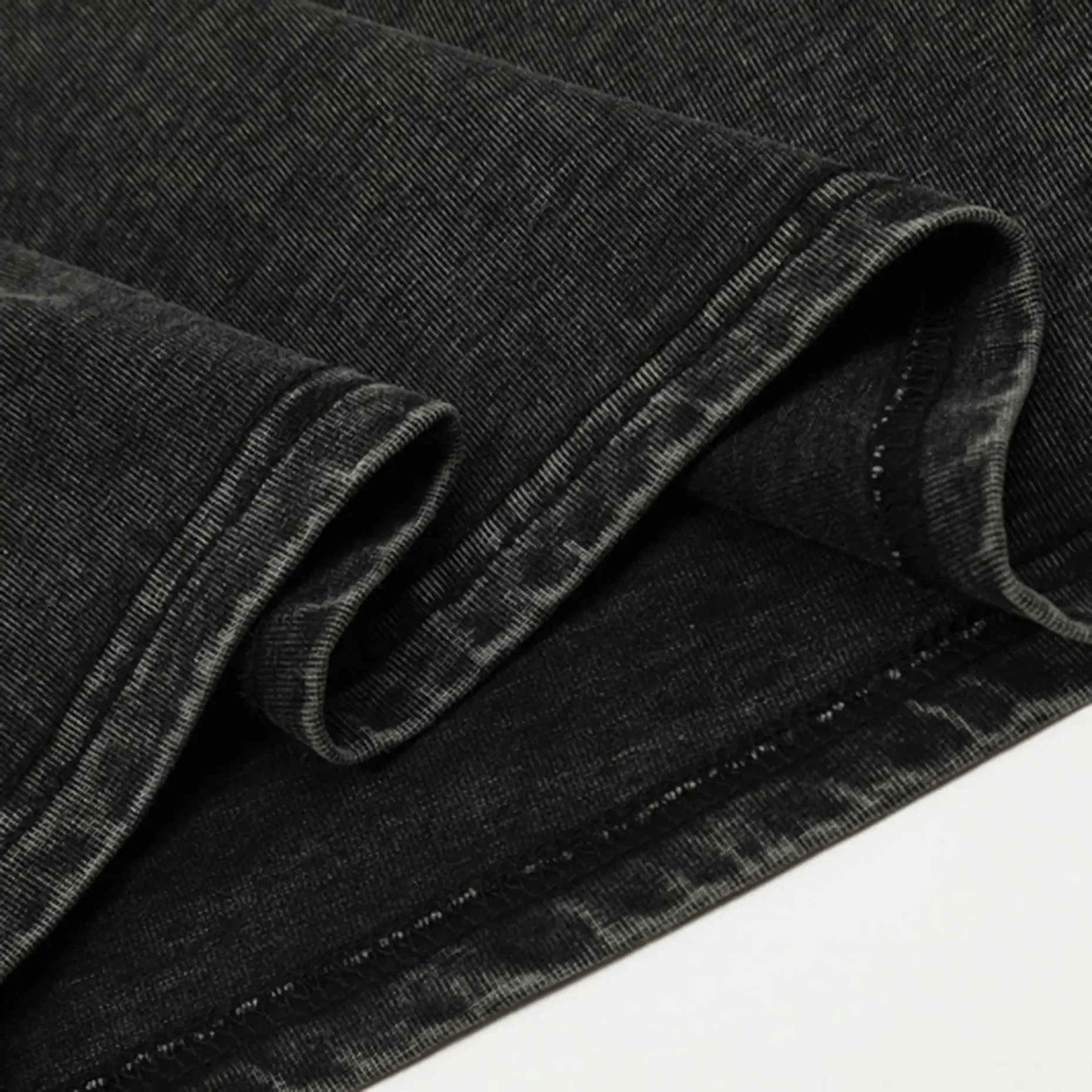 'Reinforced' Stonewash Cotton T-Shirt