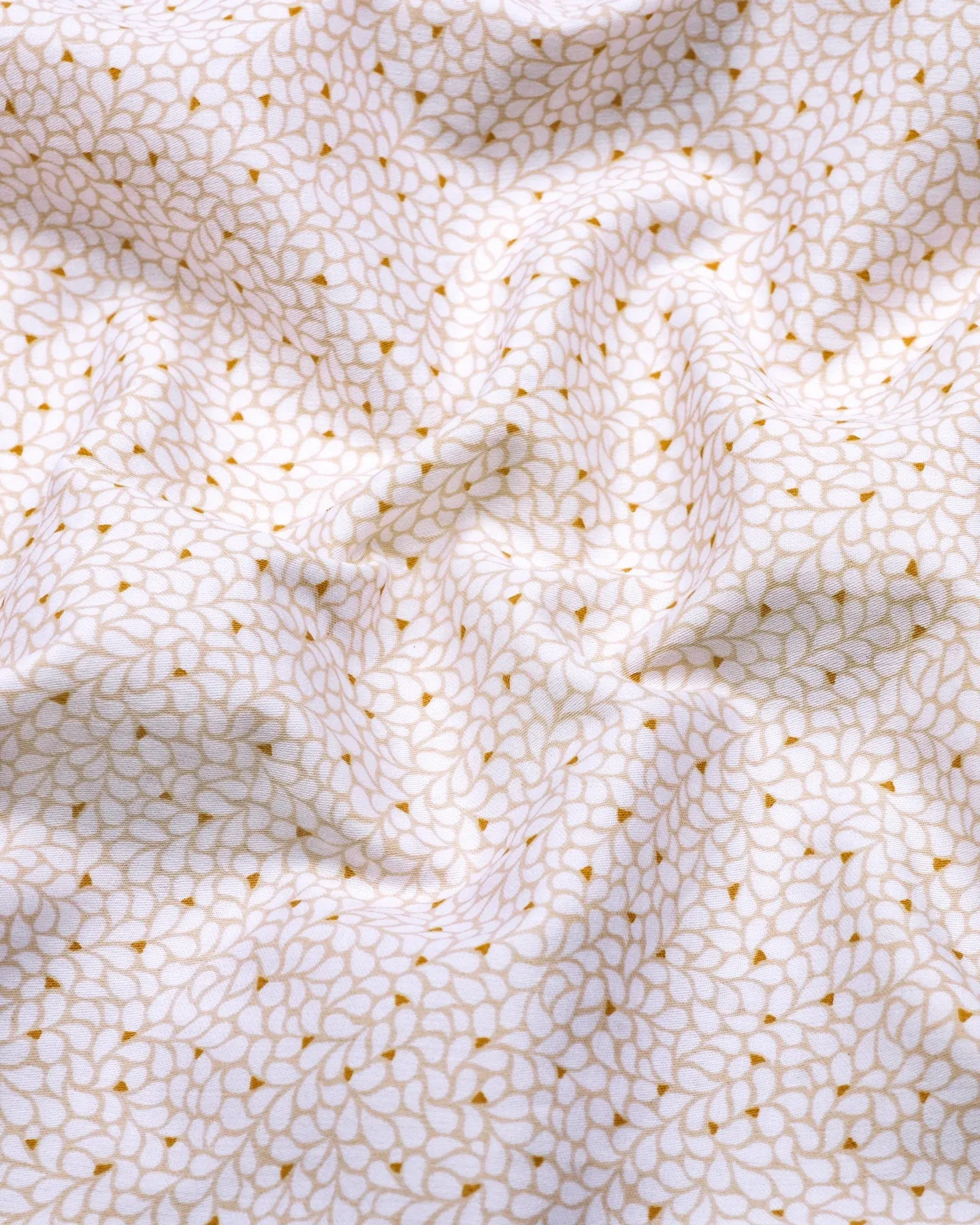 Rison Cream With White Printed Cotton Shirt