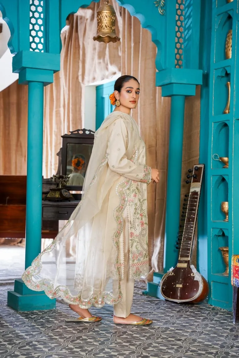Sajni Embroidered Cotton Pakistani Suit SAJ06