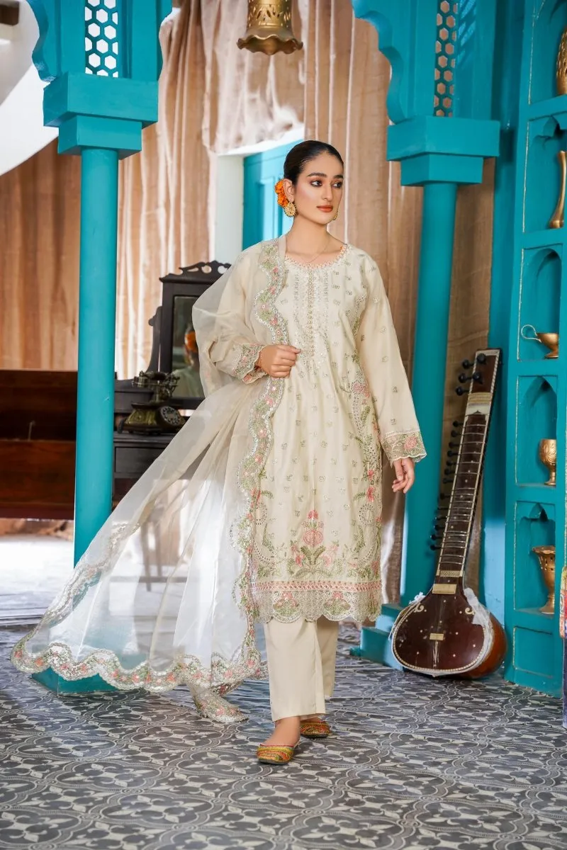 Sajni Embroidered Cotton Pakistani Suit SAJ06
