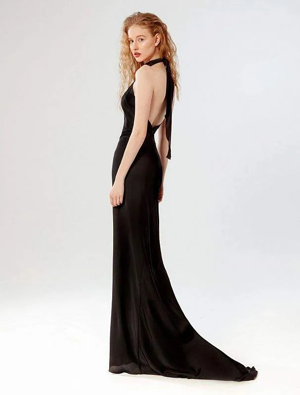 Shealth Black Evening Dress
