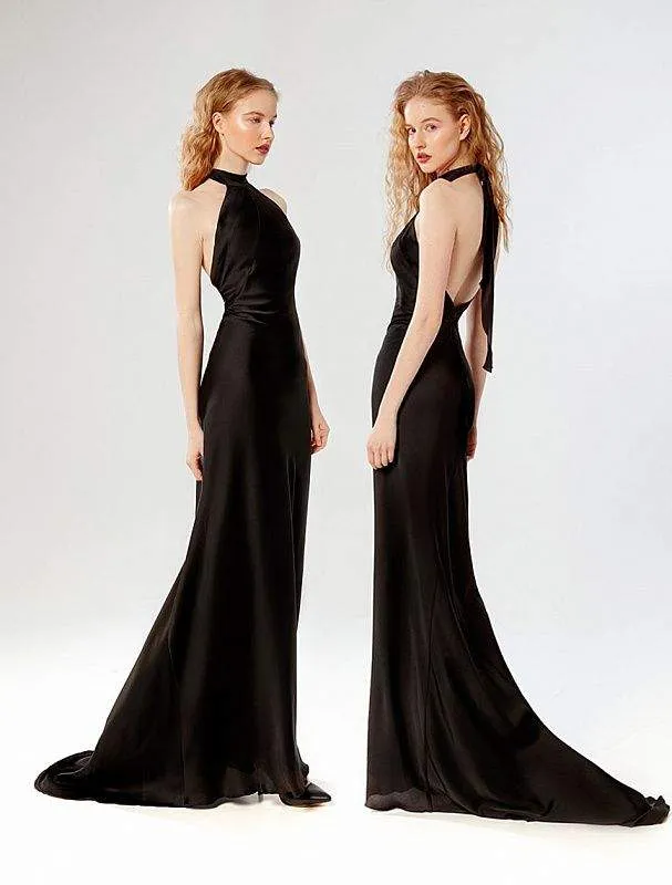 Shealth Black Evening Dress
