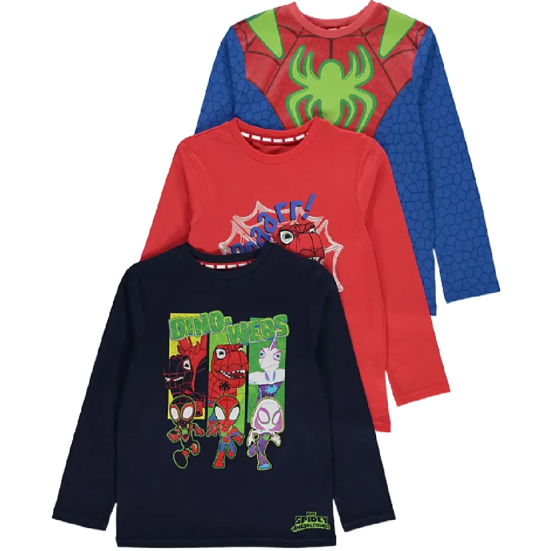 SPIDERMAN Spidey Dinosaur 3pk T-Shirts