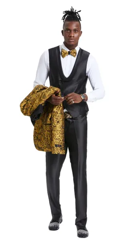 Tazzio M363SK-GLD Mens Suit