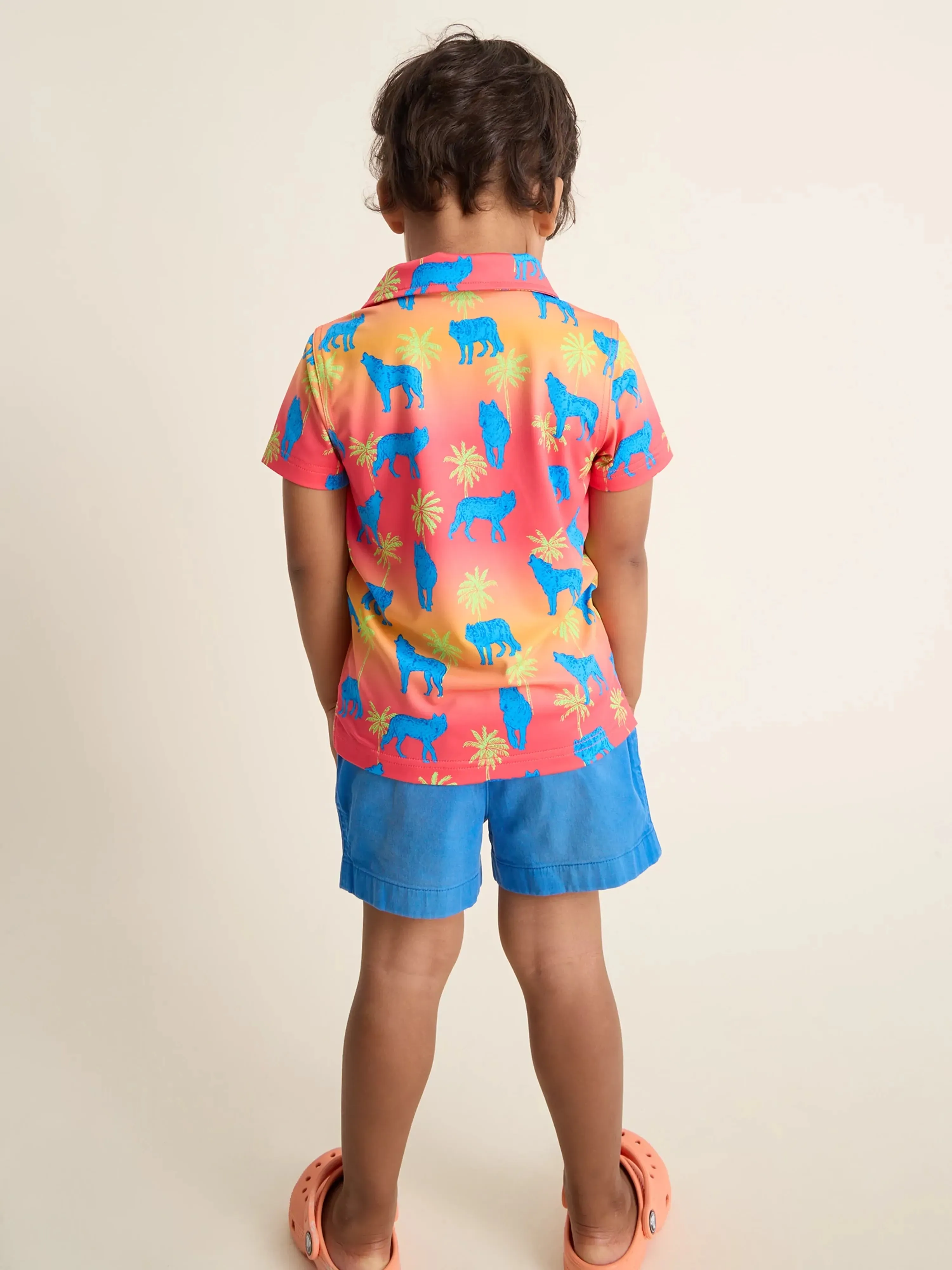 The Lil Howler Moon (Toddler Performance Polo)
