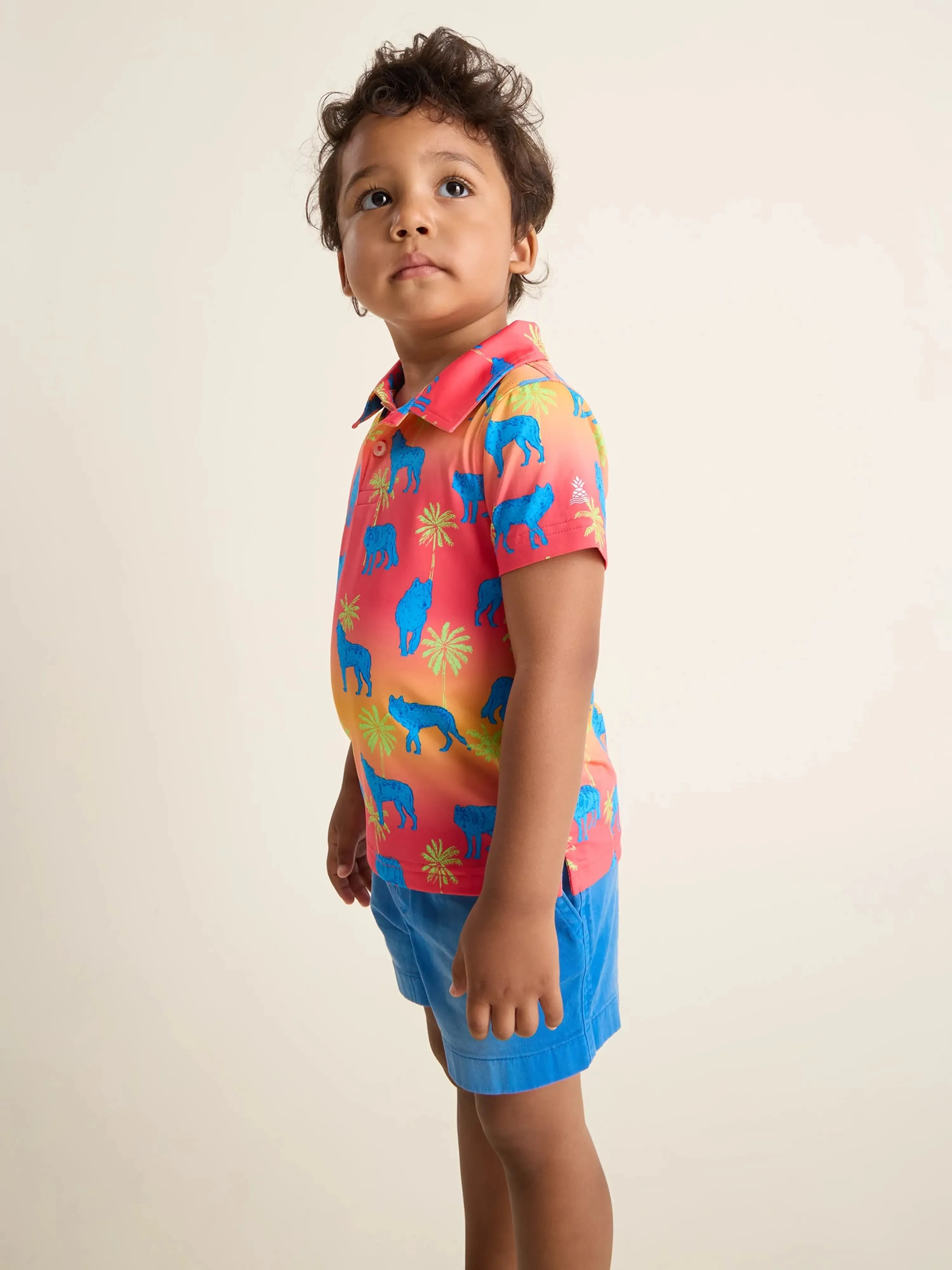 The Lil Howler Moon (Toddler Performance Polo)