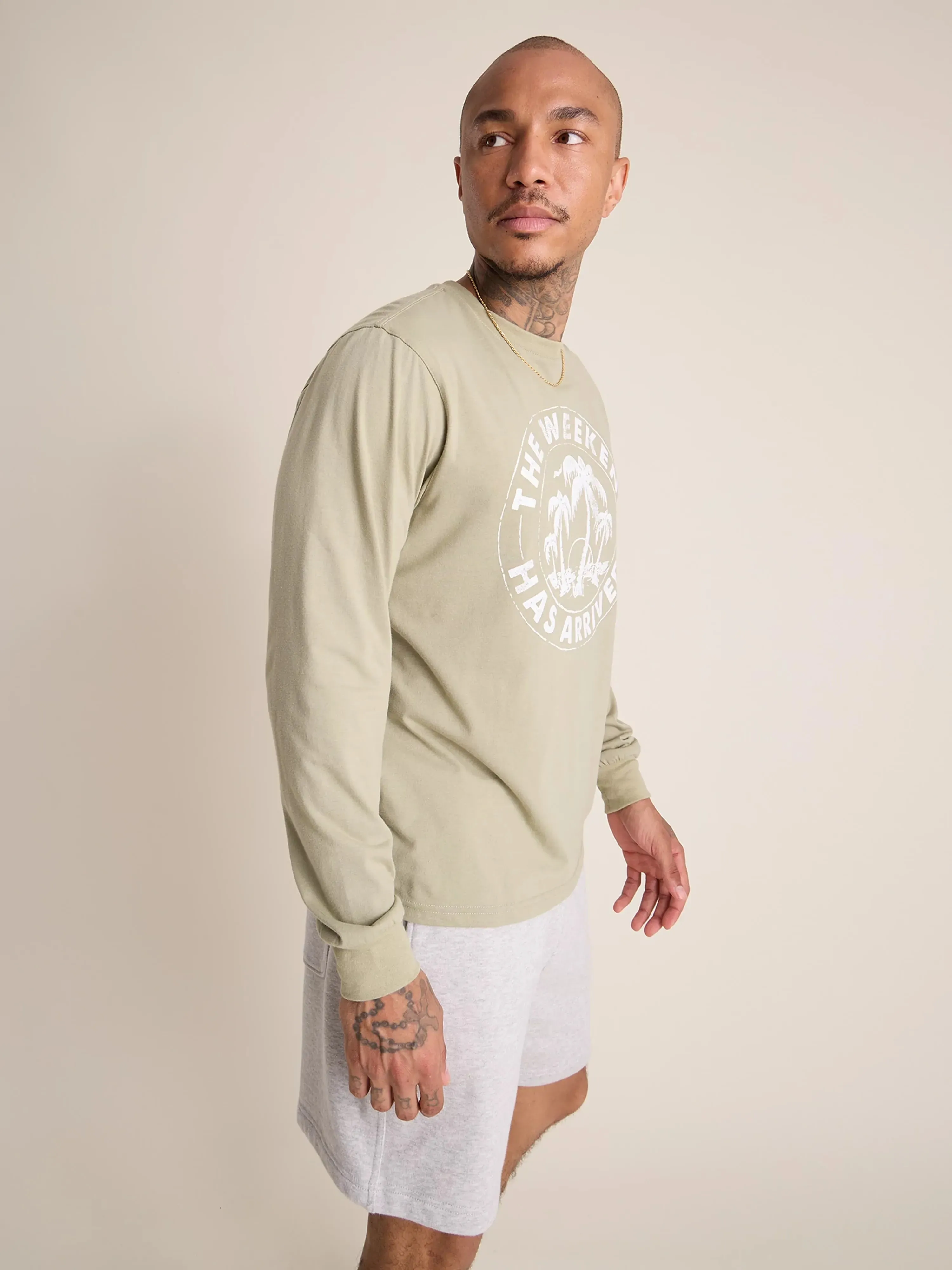 The Relaxer (L/S Non Pocket T-Shirt) - Olive Green