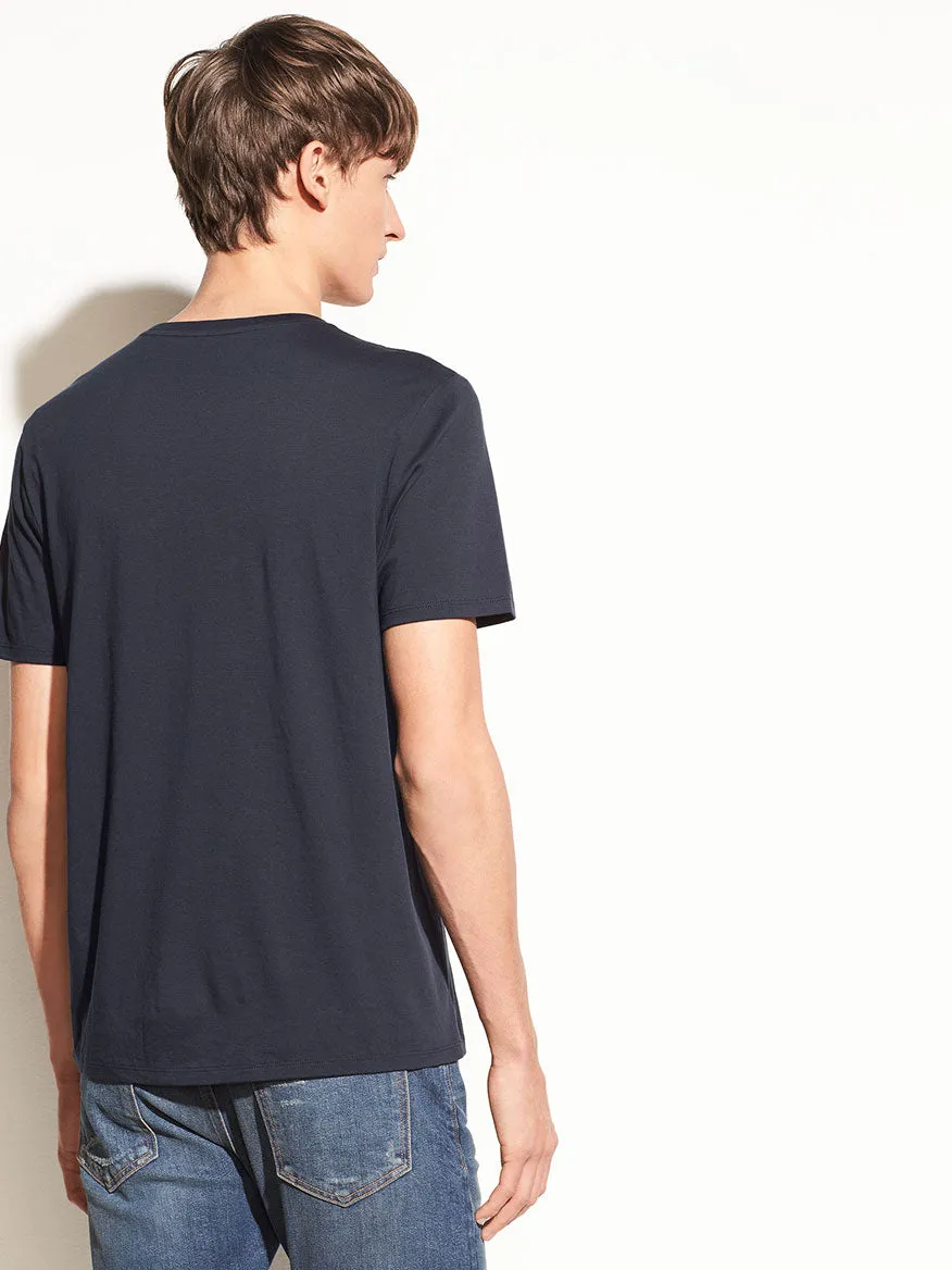 Vince Crew Neck T-Shirt in Coastal Blue