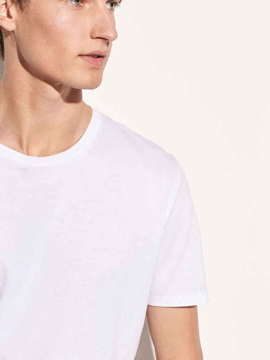 Vince Crew Neck T-Shirt in Optic White