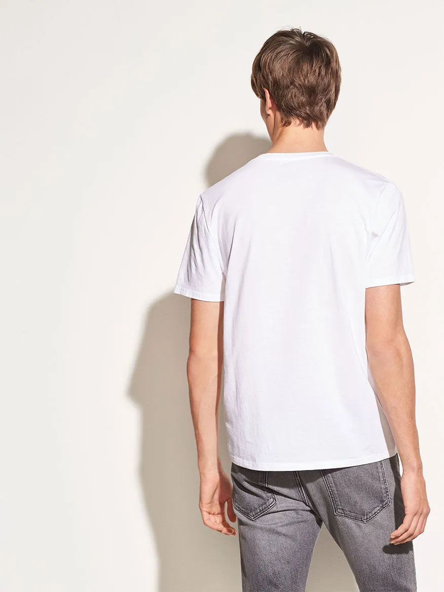 Vince Crew Neck T-Shirt in Optic White
