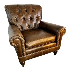 Westwood Industries Custom Furniture Leather Tufted Armchair