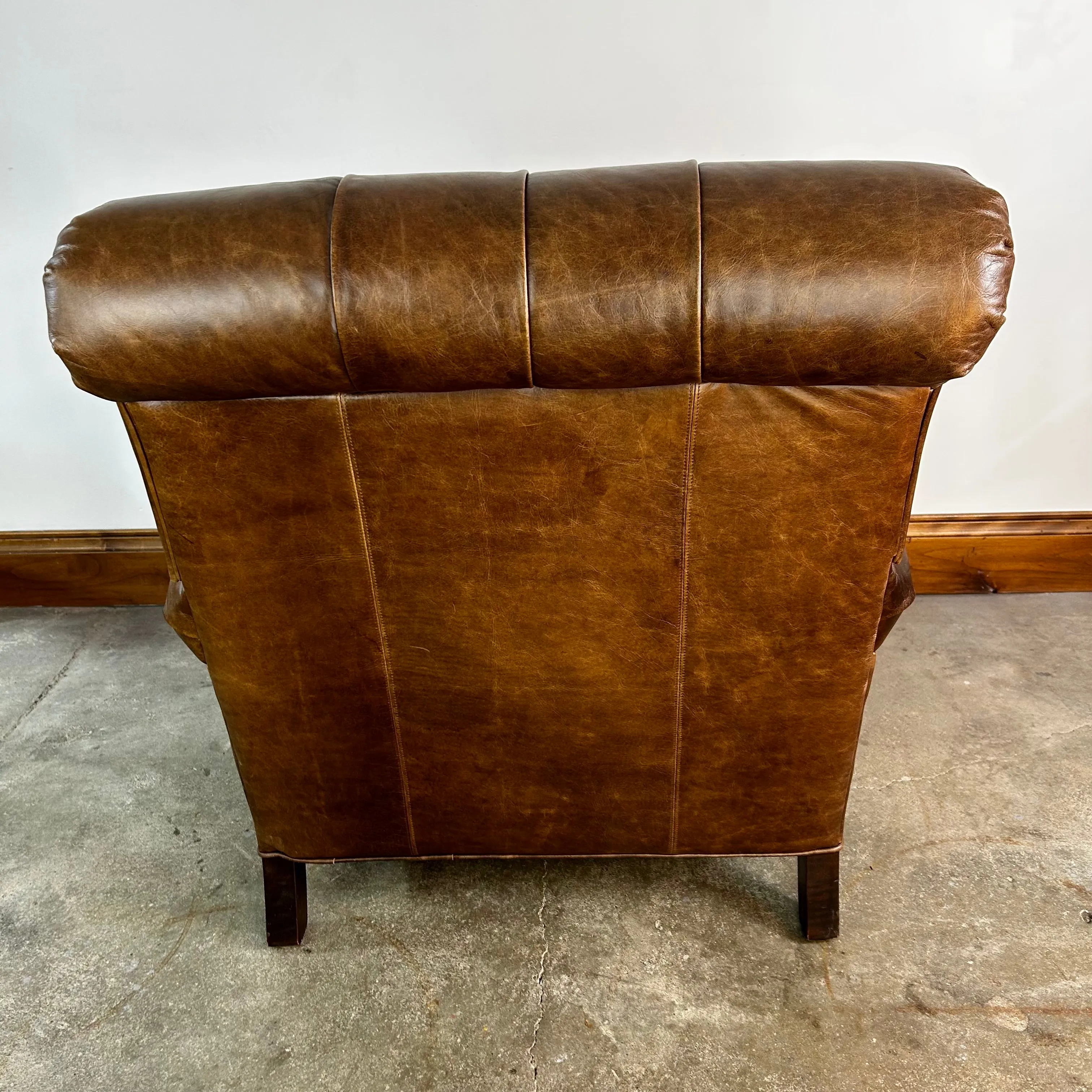 Westwood Industries Custom Furniture Leather Tufted Armchair