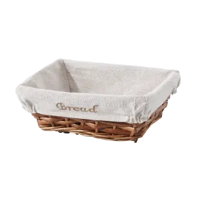 Wicker Bread Basket with Lining