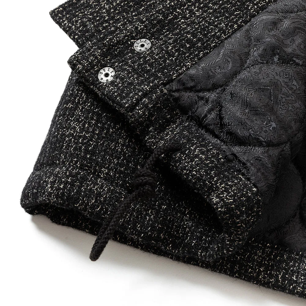 WOOL TWEED STAND JACKET ＜BRITISH WOOL＞